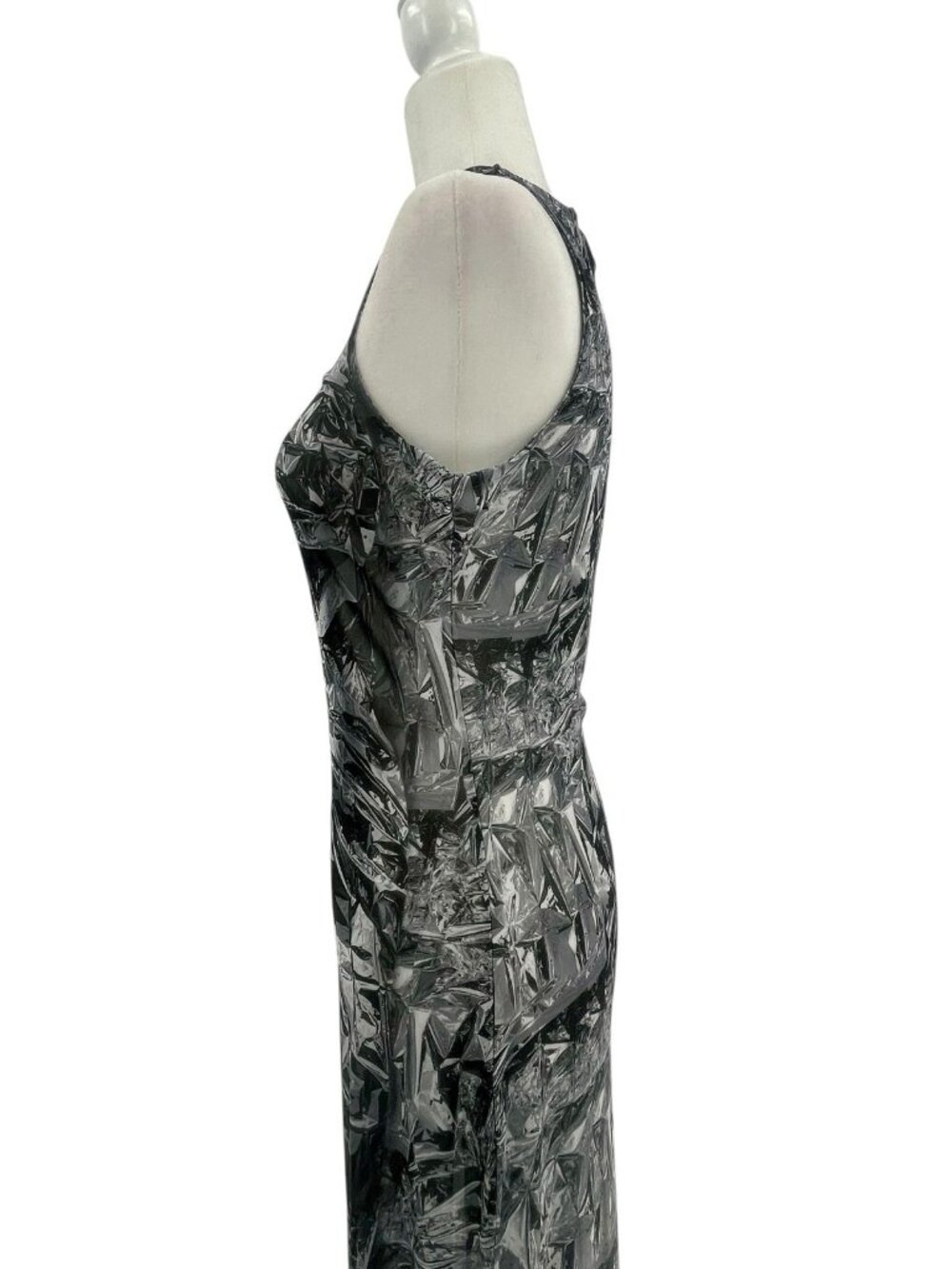 AFENDS Women's Silver Lining Sleeveless Sheer Mesh Maxi Dress NEW Medium - Picture 3 of 7